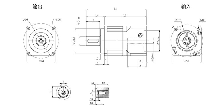 機械手伺服電機專用精密行星減速機